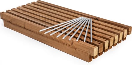Witbosch - Perkrand - Uitbreidbare houten kantopsluiting - 828 cm