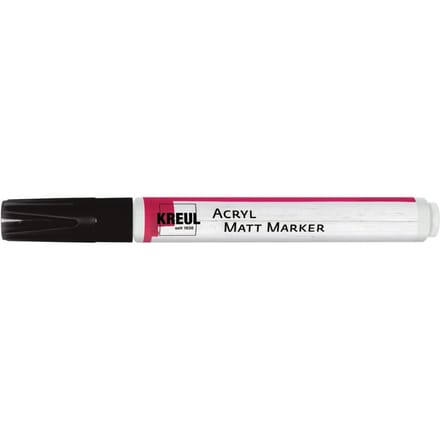 KREUL Acryl Mat Marker medium - Zwart