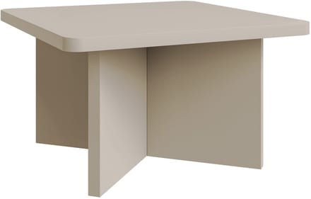 Selsey Qubeo – Salontafel 60 cm, vierkant met kruisframe, kasjmiergrijs