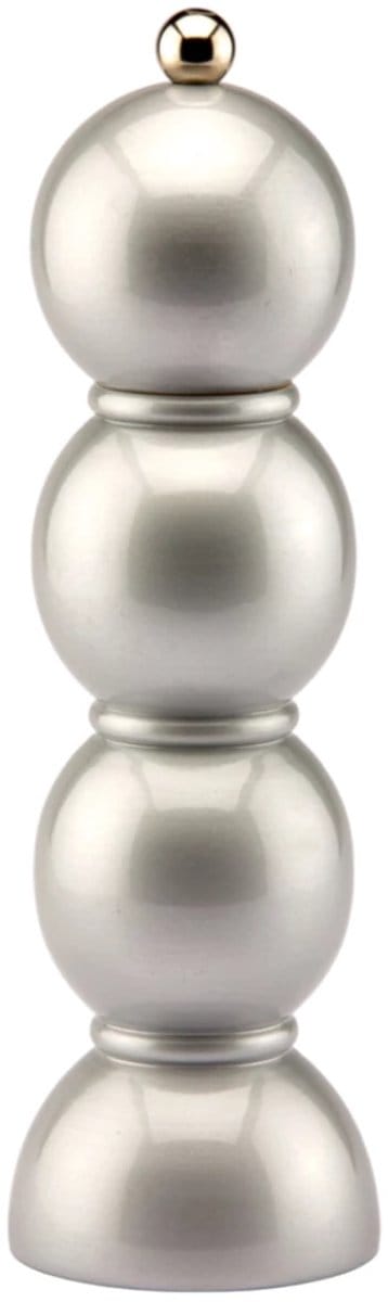 Addison Ross Bobbin peper- of zoutmolen H24cm zilver