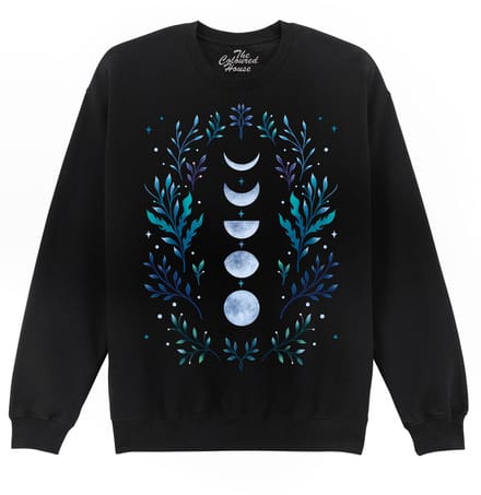 Moonlight Garden Blue The Coloured House Sweater XL