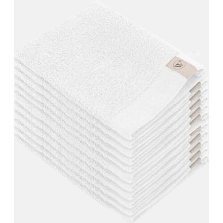 Walra Washand - Soft Cotton - Set van 12 - Hotel Kwaliteit - 100% katoen - 550 g/m² - 16x21 cm - Wit