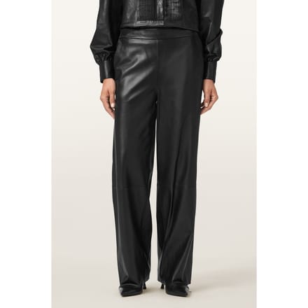 AllSaints Ash Lea Trouser Black Taglia: 2 | Pantaloni di pelle Outlet | Donna | Nero