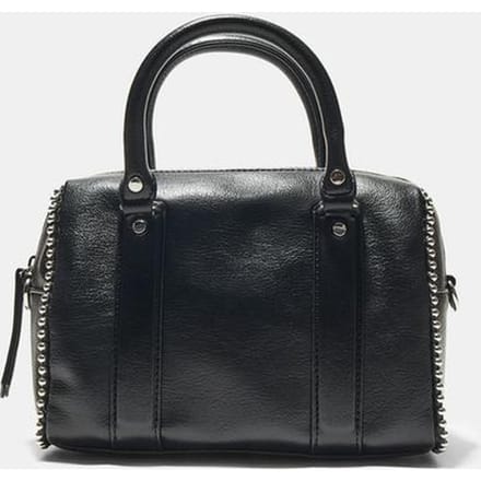 Stradivarius Bowlingtas met studs  Zwart OS