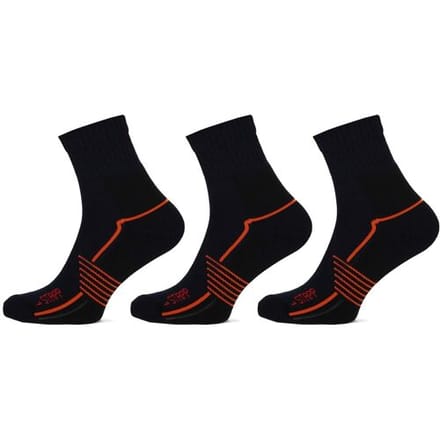 STAPP Wandelsokken Quarter - Active Outdoor Bamboe - 3 paar - Marine - Maat 35/38