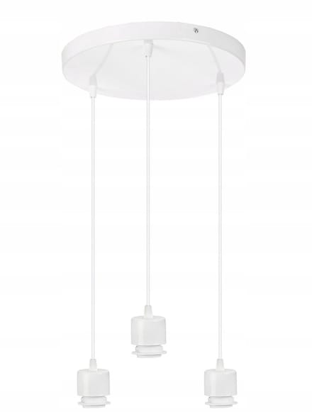 Merkloze Hanglamp Basis E27 Metaal - 3 Lichtpunten