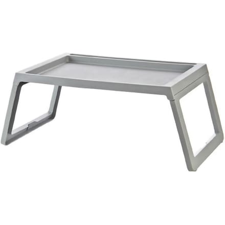 Laptop Bed Bureau PP Opvouwbaar Eenvoudig Naar Beneden Gegroefd Ontwerp Schootbureau Bedtafel met Oplaadgat voor 68x35.8x27.5cm