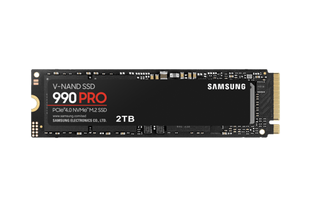 Samsung | 990 PRO | 2000 Go | Facteur de forme SSD M.2 2280 | Interface SSD PCIe Gen4x4 | Vitesse de lecture 7450 Mo/s | Vitesse d'écriture 6900 Mo/s