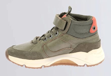 Kickers Jongens Sneaker Runrun High | Kaki | Maat: 27
