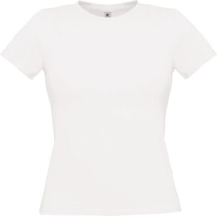 B&C T-shirt dames model wit. maat l