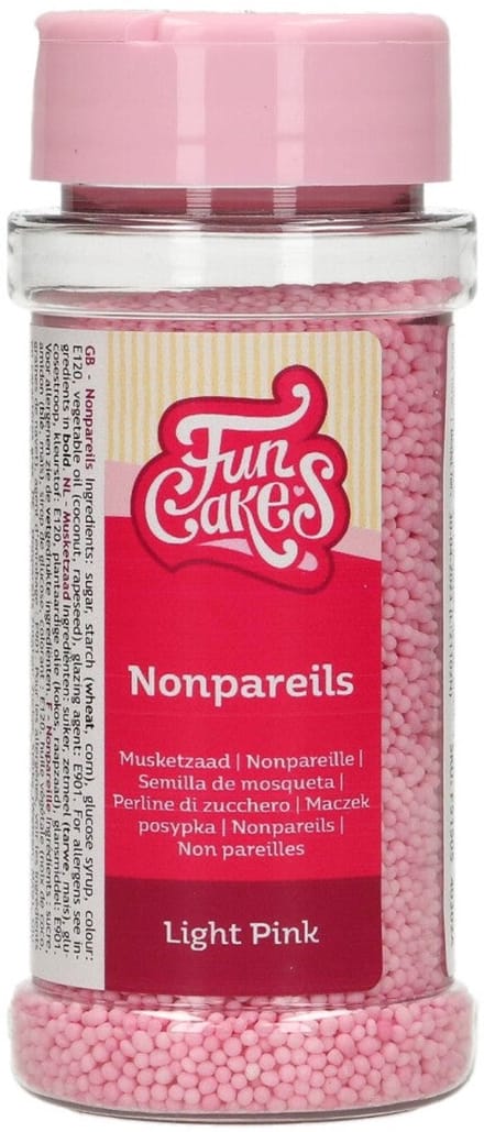 FunCakes Musketzaad Licht Roze - 80g - Suikerdecoratie - Eetbare Taartdecoratie