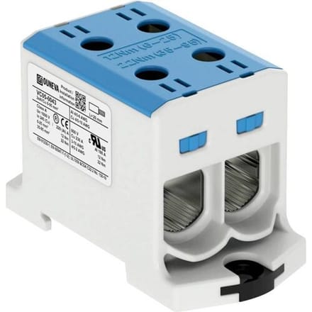 Ouneva Group VC05-0043 Verdeelblok Schroeven Blauw 1 stuk(s)