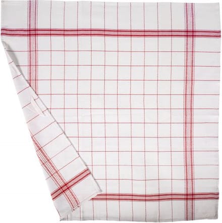 Tiseco - Keukenhanddoek PRO CHEF - SET/10 - HORECA - 68x68 cm, rood