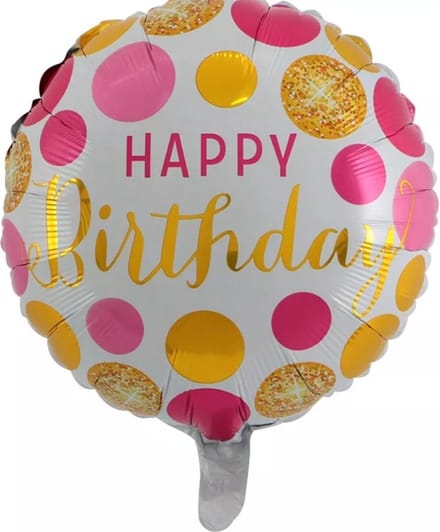 Folieballon happy birthday 45 cm
