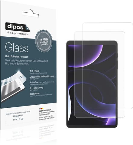 dipos – 2x Matte Pantserfolie geschikt voor Headwolf FPad 6 SE | 9H Screenprotector
