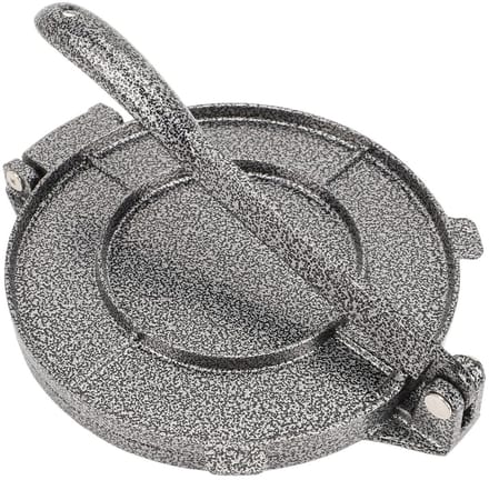 Tortilla Pers - Deeg Maker - Flatbreads Maken - Comfortabele Grip - 20 cm - Zilver