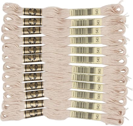 Borduurkatoen Floss Zesdraads Katoen Beige Bruin