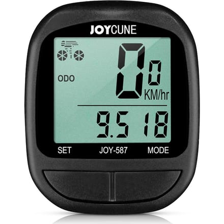 Fietscomputer Fiets waterdicht Bekabelde snelheidsmeter en kilometerteller Stopwatch Fietscomputer zwart