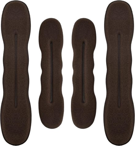 Haarknotmakers Set - Haar Styling Tools - Kapsels Maken - 4 Stuks Inclusief - 2 Maten - Bruin