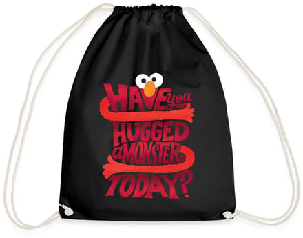 Sesamstraat Elmo Citaat Hugged A Monster Gymtas