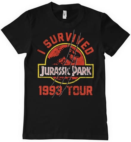 Jurassic Park 1993 Tour T-shirt Zwart