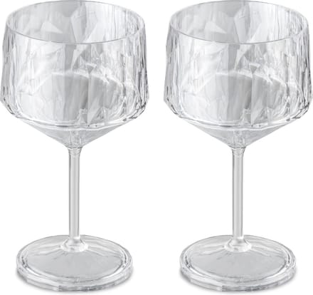 Koziol Gin Tonic Glazen - Onbreekbaar Superglas- Superglas - 400 ml - 2 stuks