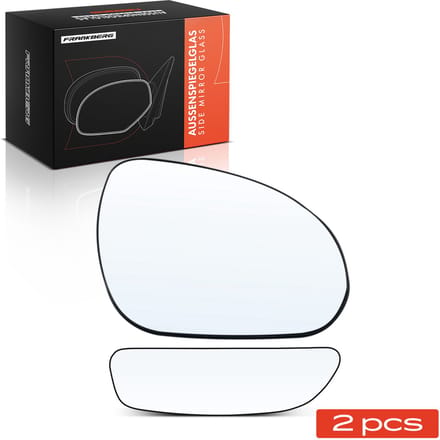 Frankberg 2x Buitenspiegelglas Voor Links Rechts voor Hyundai