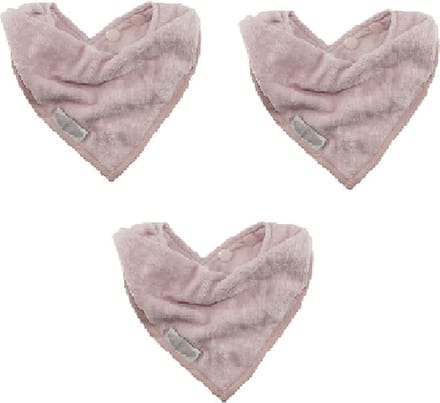 Silly Billyz Towel Bandana Bibs Antique Pink 3 Stuks