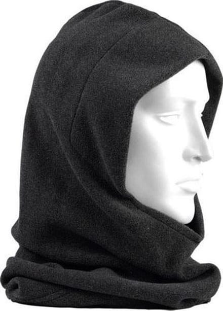 Grijze fleece muts voor volwassenen