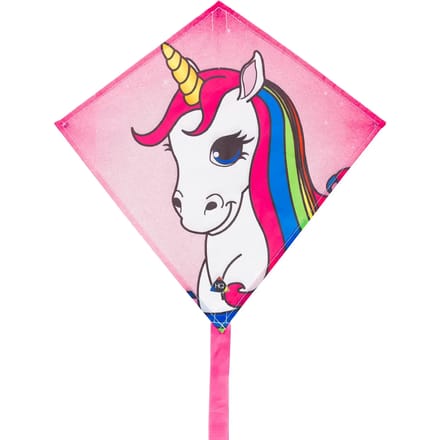 Invento Eenlijnskindervlieger Mini Eddy Unicorn 40x40 cm
