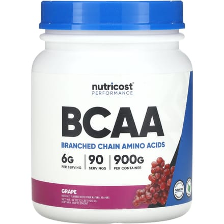 Nutricost, Performance, BCAA, Saveur Raisin, 2 lb (900g)