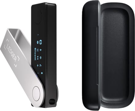 Ledger Nano X + Case - Hardware Wallet Bundel - Bluetooth - Originele Ledger Case