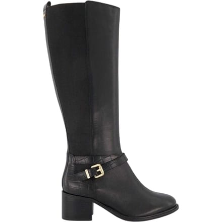 Dune London Dames Tildy Elastische Knielaarzen (Zwart)