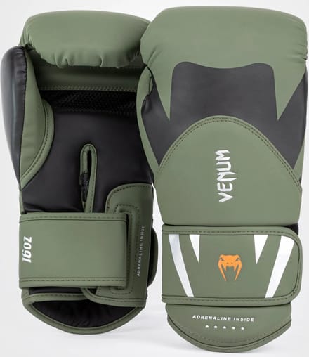 Venum - BOKSHANDSCHOENEN - Challenger 4.0 - Khaki/Black - 1OZ
