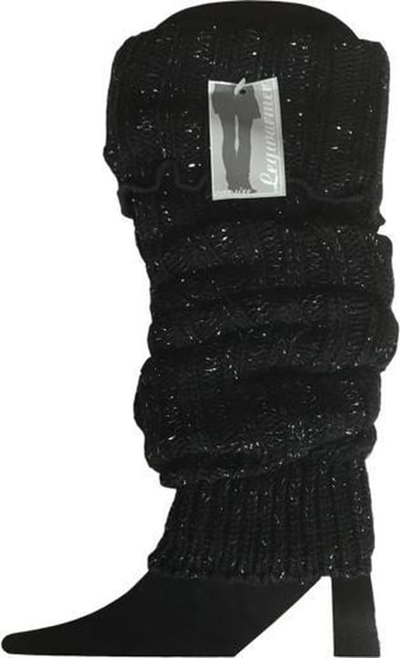 Beenwarmer - Glitter - Zwart