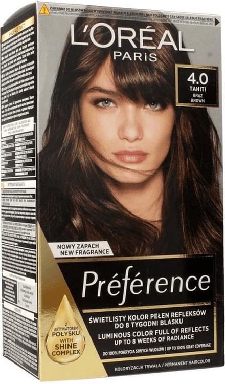 L'Oreal - Preference Hair Dye 4.0 Tahiti Bronze