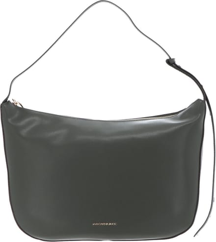 MANDARINA DUCK Leren Schoudertas Luna Hobo Military Olive Groene