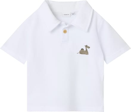 Name It mini jongens polo JANUS Bright White Regular Fit
