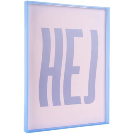 Present Time - Wall Art Hej Large - Paars