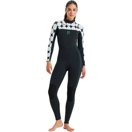 Vrouwen wetsuit Roxy Rise Natural 4.3 mm Front-Zip