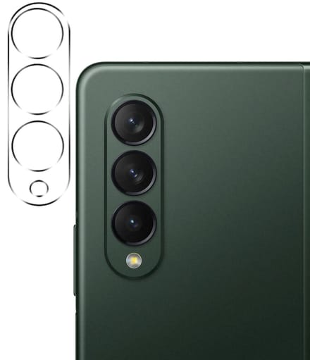 Camera Screenprotector geschikt voor Samsung Galaxy Z Fold 3 - Beschermglas Camera Screen Cover Glas