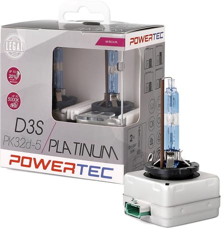Powertec D3S 12V Xenonlampen – Platinum +130% – Set van 2