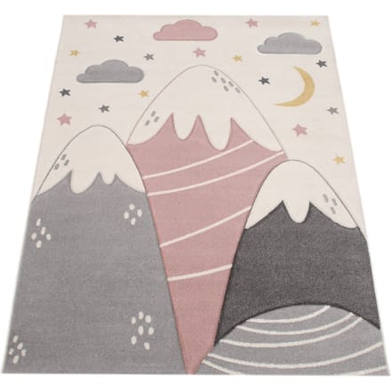 Kindertapijt Kosmos roze 140x200 cm