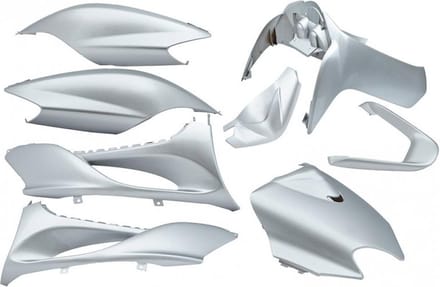 Kappenset Yamaha Jog-R 9-Delig Edge zilver metallic