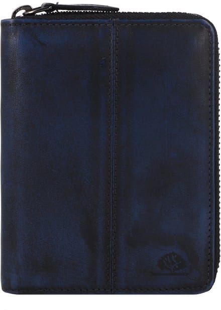 GREENBURRY portemonnee Destressed RV-Wallet RFID Dirty Yellow mosterdgeel