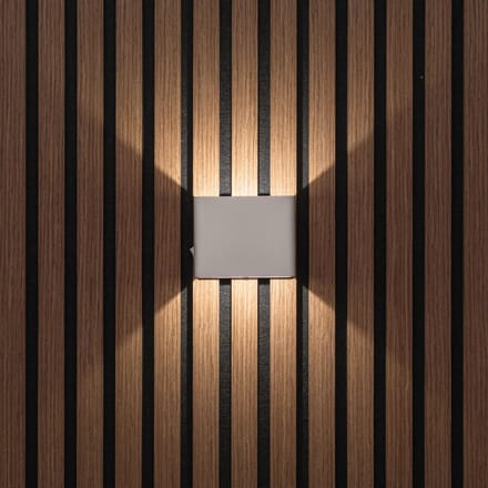 Akudeco – Oplaadbare wandlamp met 5200mAh accu en bewegingssensor – Vierkant – 3000k – Wit
