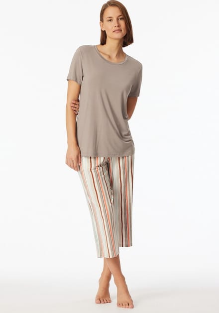 SCHIESSER SHIRT KORTE MOUW CLAY LARGE