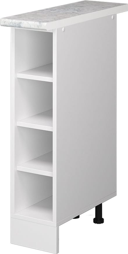 Vicco R-Line Open kast – 20 cm met open vakken, met werkblad Wit