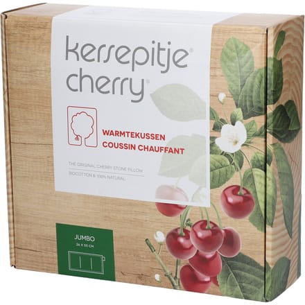 Kersepitje® Jumbo - Zeer Groot Kersenpitkussen - the ONLY Original - 23x55cm