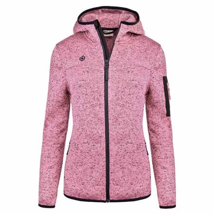 Izas Helsinki W Fleece Met Kap Roze S Vrouw